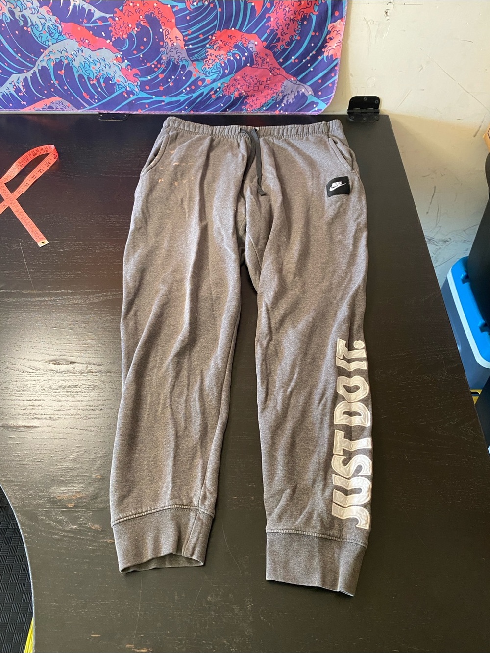 Gray Elastic-Waist Sweatpants - Soft Cozy Bottoms